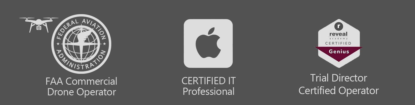 Footer with professional affiliation: logos of ASCDC, CAALA, SMPTE and Apple IT Support